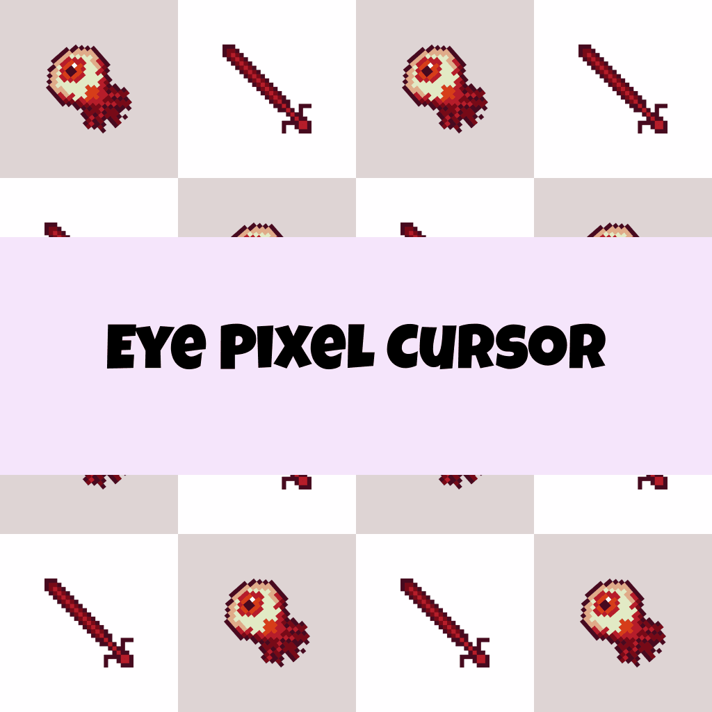 Preview Eye Pixel cursor custom cursor pack